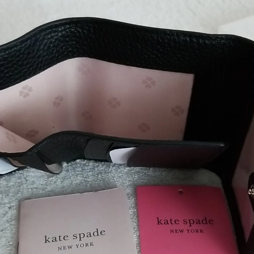 New kate spade Polly Tri-Fold Leather Wallet